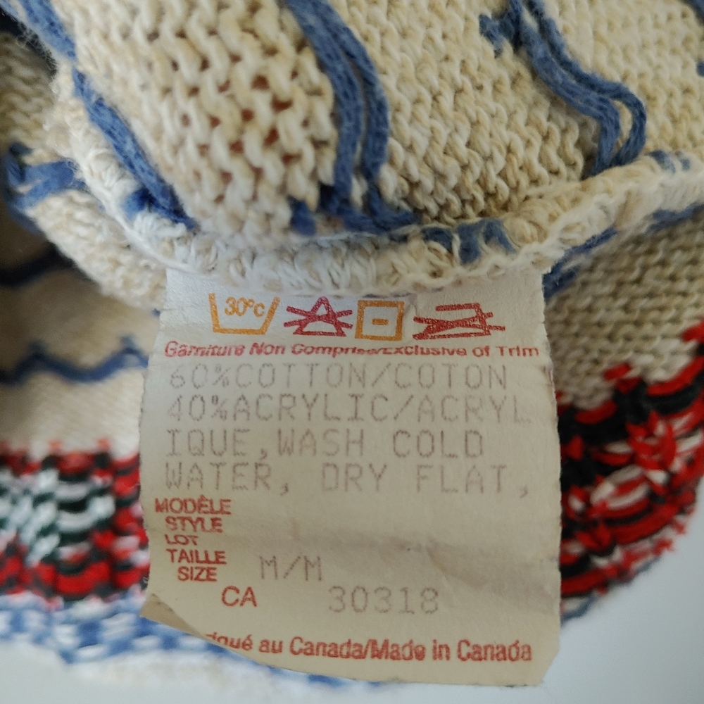 Vintage Cottage Cove Cardigan Knit Sweater Teddy Bear Hearts Size Medium Grandma - Picture 14 of 14